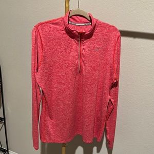 Nike Dri-Fit Long Sleeve Running Orange Top Size XL